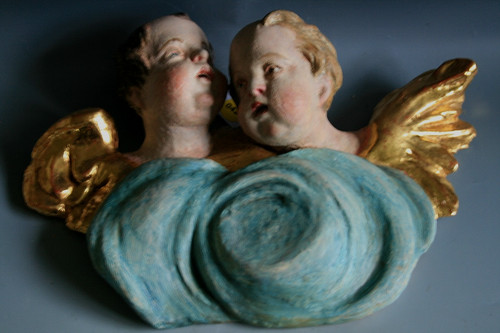 Figurine ancienne chérubins - figurine,