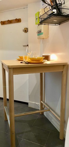 Table haute bar bois - table,