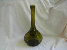 ANCIENNE BOUTEILLE EN VERRE SOUFFLE,PAUL PETIT,AUXERRE.