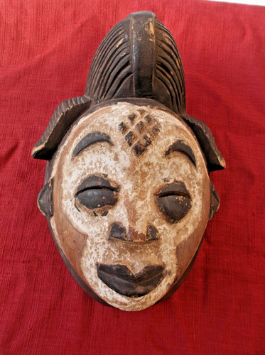 Masque féminin gabon ethnie - masque,