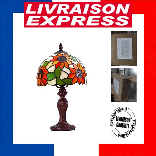 Lampe tiffany vitrail - lampe,