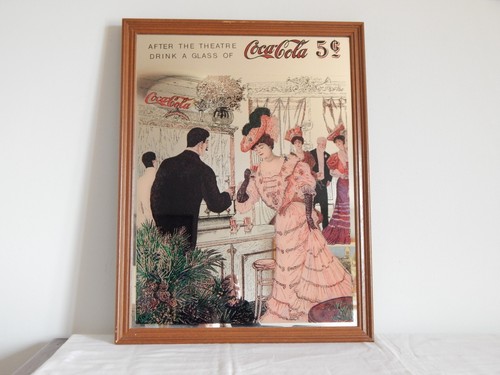 Ancien miroir publicitaire - ancien,