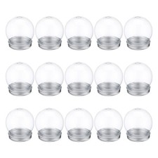  15 Pcs Boule Neige Diy Bocaux Pour À Globe D'eau Décor De Bonhomme