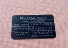 Plaque Kodak Plus-X - Film - Établissements de Gravure Chimique de Besançon