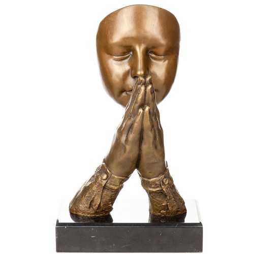 Statue visage prière - au,