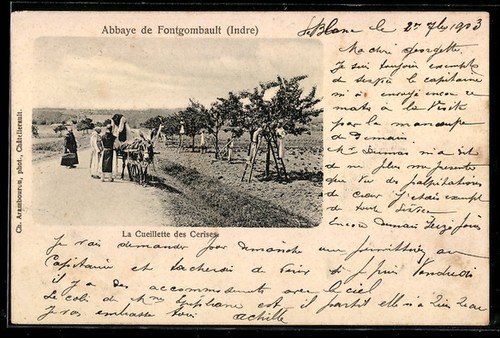 Cpa fontgombault abbaye la - cpa,