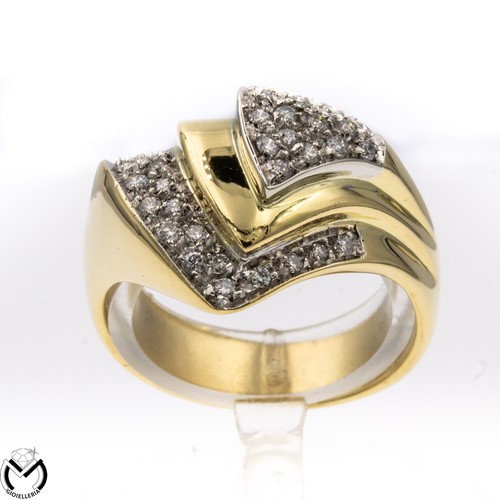 Bague jaune kt 750 - jaune,
