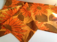 beau et grand rideau voilage vintage an 70 retro pop  2 paires possibles 3x310 