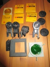 PHOTOGRAPHIE - LOT 4 OBJECTIFS VARITYPER COM + FILTRES GELATINE