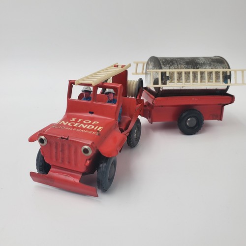 Jeep pompiers tole remorque - jeep,