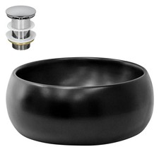 Lavabo céramique noir avec