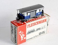 FLEISCHMANN HO 5054 WAGON PLATEFORME A PORTE COULISSANTE ELB 171 FOURGON AMENAGÉ