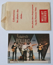 ROLLING STONES  (4) Photo des Idoles Milliat Frères Publistar Chanteur  Carte
