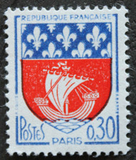 Timbre - FRANCE - Blason de PARIS - 1965 - Neuf ** - YT1354