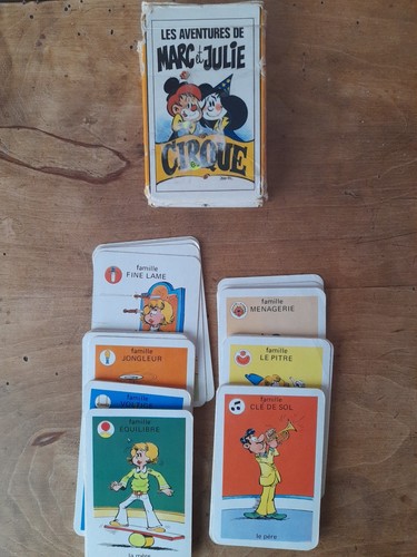 Ancien jeu sept familles - ancien,
