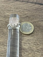 Ancienne bague en argent massif  925 Taille 55 poids  5,4 gr quartz rose