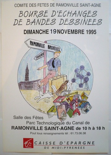 Affiche tintin pastiche - tintin,