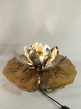 Lampe Nymphéa Tommaso Barbi pour Bottega Gadda Italie Vintage Shabby Chic