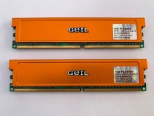 Mémoire Geil 2Go(2x1Go) PC2-8500 DDR2-1066 CL5-5-5-15 - 2,2v-2,4v