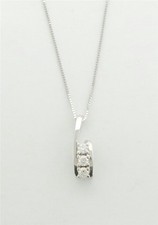 Collier blanc diamants - blanc,
