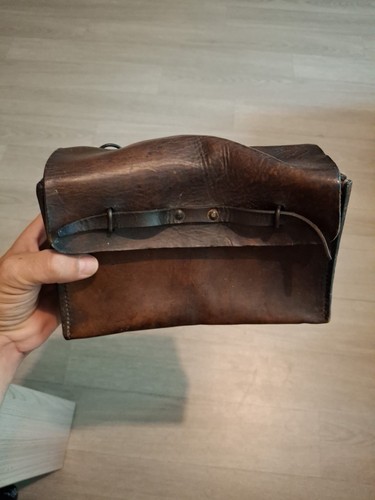 Sacoche militaire ww1 cuir - militaire,