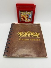 Pokémon Red Version Rouge + Manuel Nintendo Game Boy - PAL FR New Battery