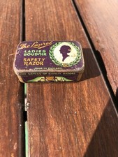 Ancien rasoir miniature The Laurel Ladies 4 cm Boîte Rasoir Une Lame