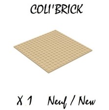 lego 91405 - 1x Plaque / Base Plate 16x16 - Beige / Tan - NEUF 4618526