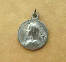 Medaille religieuse ancienne LOURDES VIRGO MARIA 
