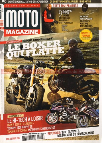 Moto magazine 307 bmw r1200 - magazine, r