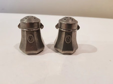 Salière + poivrière "Etain du Manoir" - vintage