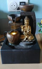 Fontaine à eau  d'intérieur,  relaxante,  Zen, Lumineuse  BOUDHA  parfait état