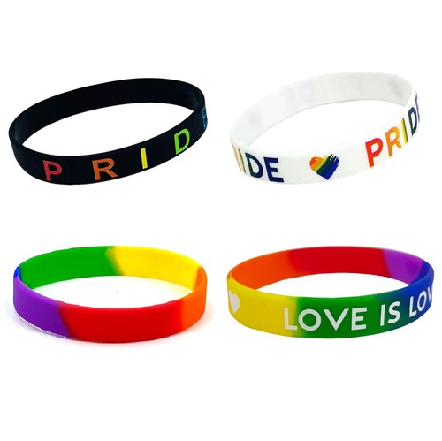4pcs lgbt rainbow silicone - 4pcs,