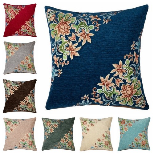 Chenille oreiller jeté - chenille,
