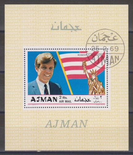 Timbres sur kennedy feuillet - sur,