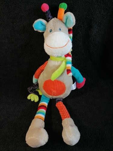 Doudou peluche girafe zoé - peluche,