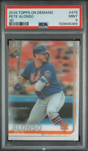 2019 topps pete alonso - pete, 3d