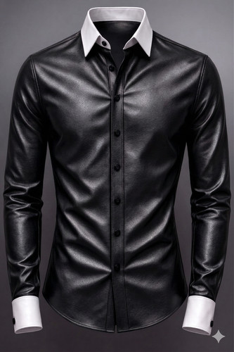 Nouvelle chemise cuir pour - nouvelle,