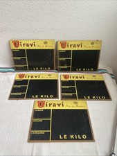 5 Anciennes Plaques Ardoise