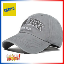 Casquette Homme Femme NEW YORK Vintage 4 coloris  Réglable  100% Coton