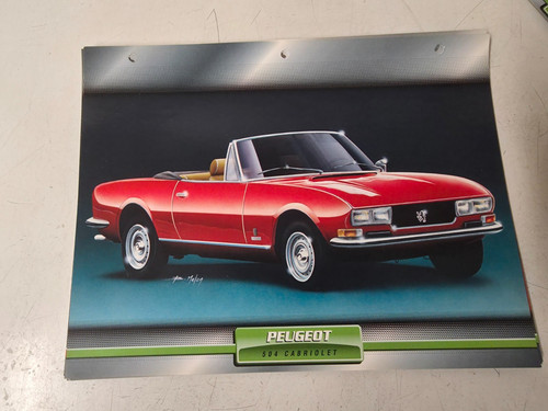 Carte fiche voiture - carte,