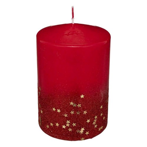 Bougie déco paillettes - déco,