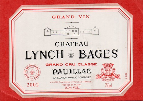 Pauillac gcc etiquette chateau - etiquette,