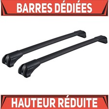 Alu Noir Barres de toit pour