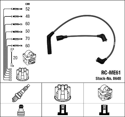 Ngk 8648 ignition lead - ngk,