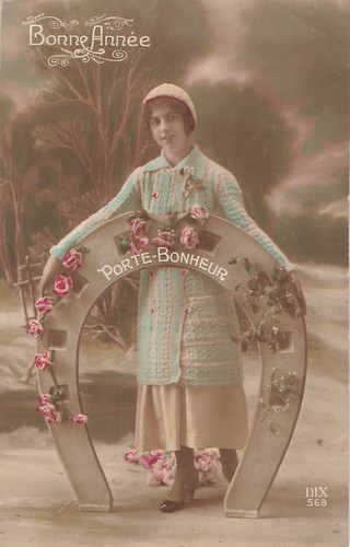 Bonne annee femme bonnet - annee,