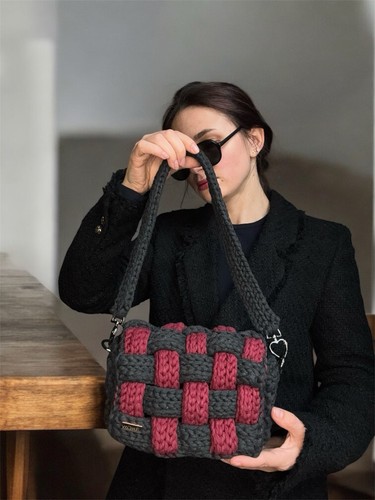 Mini sac fait - au, crochet