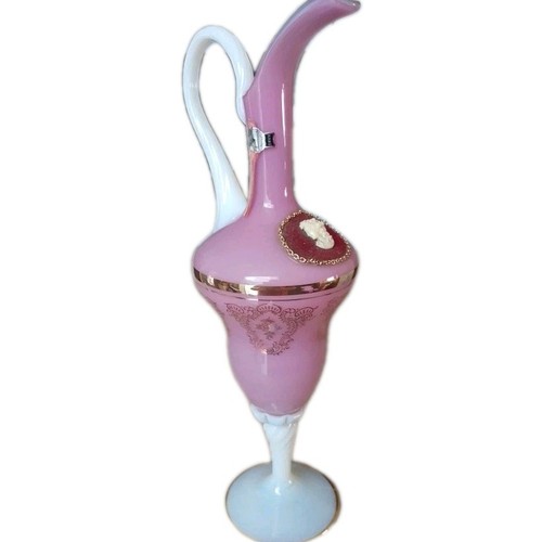 Superbe vase opaline rose - superbe, en