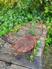 Panier métal ovale marron - en,