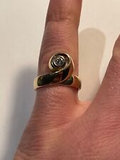 Bijoux Bague Plaqué Or avec Pierre Taille 51 (160-49/A4-5)